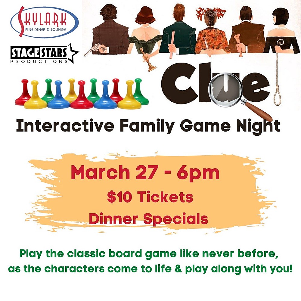 CLUE Interactive Family Game Night Event Details Passage